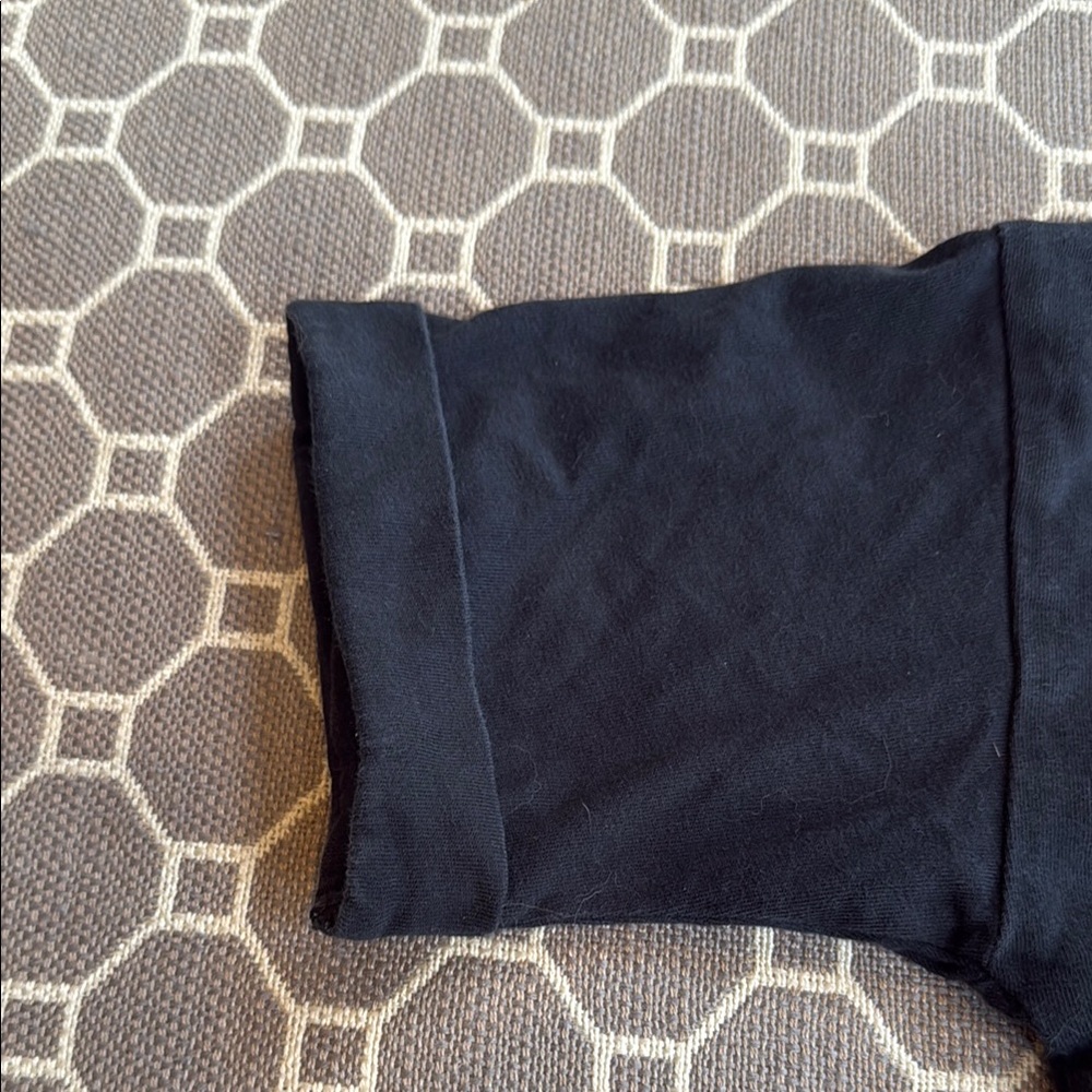 Adidas Black and White Crew Neck Crop Tee - Picture 7 of 8